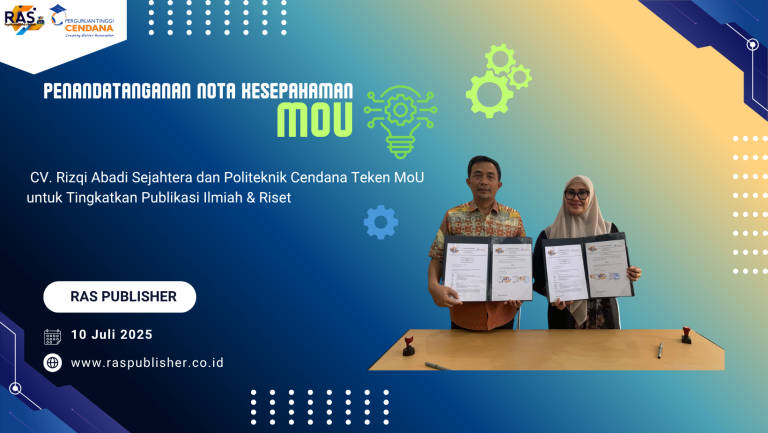 CV. Rizqi Abadi Sejahtera dan Politeknik Cendana Teken MoU untuk Tingkatkan Publikasi Ilmiah & Riset